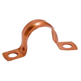 Plumbsure Copper Pipe clip V386QV3 (Dia)15mm, Pack of 10