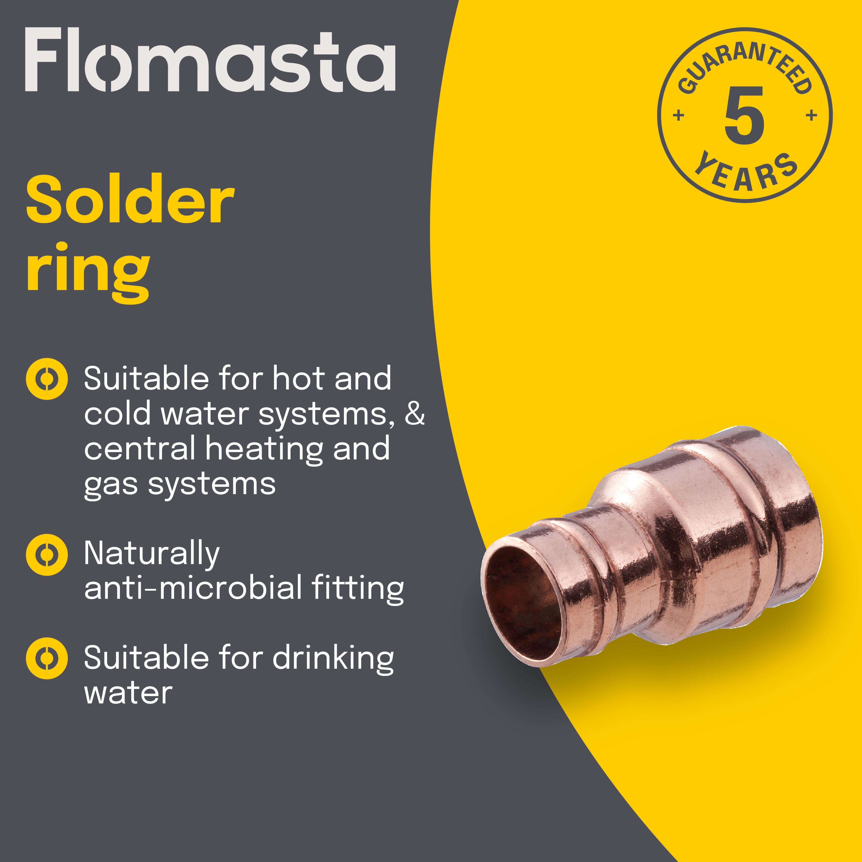 Plumbsure Copper Reducing Coupler (Dia)28mm