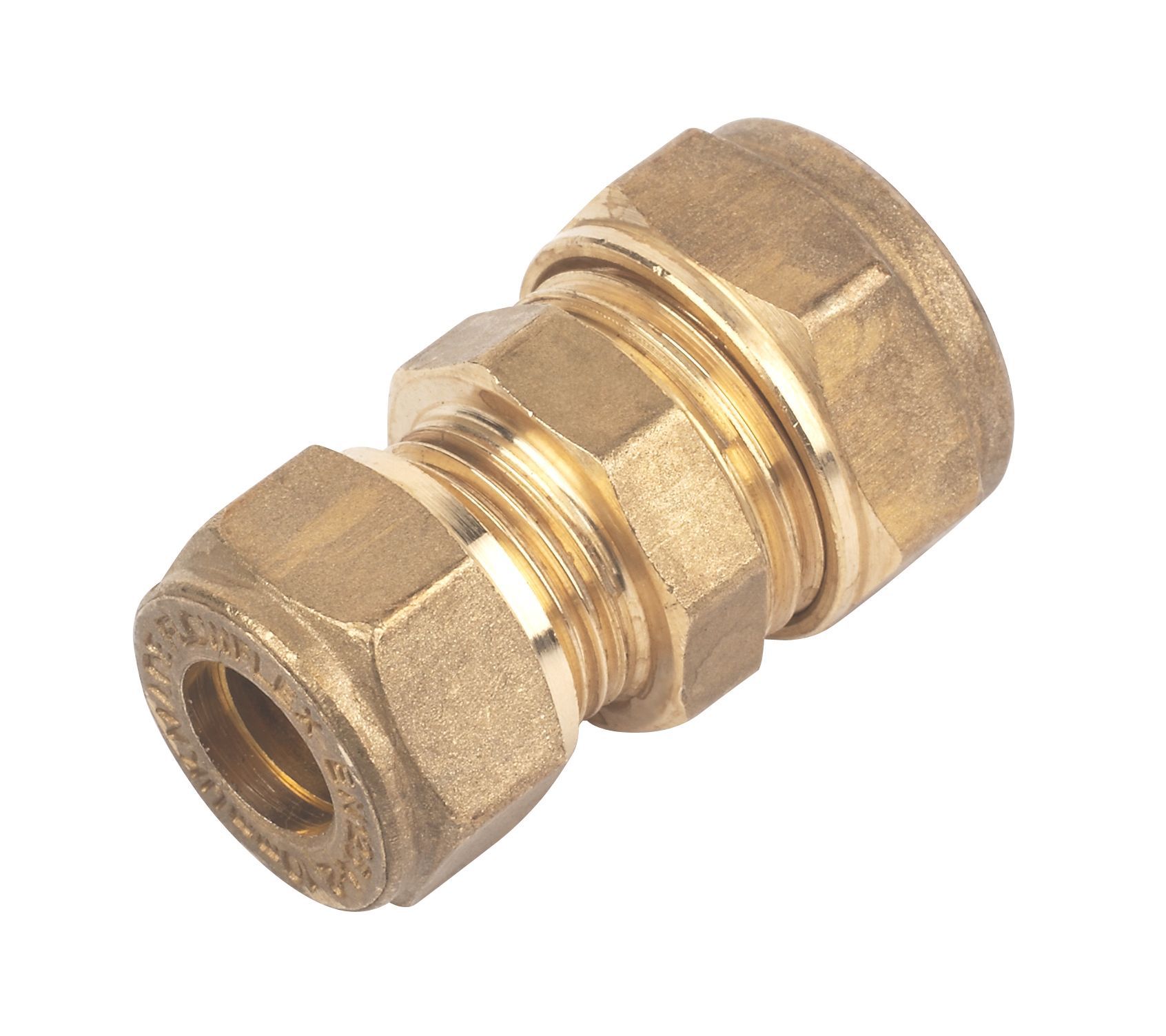 Plumbsure Gold Reducing Coupler (Dia)15mm (L)42.8mm