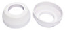 Plumbsure M442QV3 Plastic White Pipe collar (Dia)32mm, Pack of 2