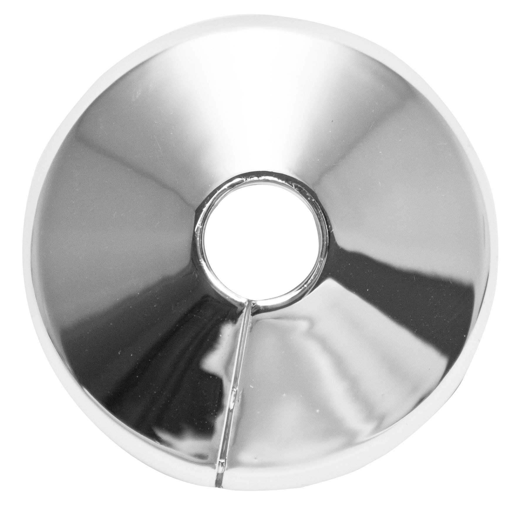 Plumbsure M443CQV3 Plastic Chrome effect Pipe collar (Dia)10mm, Pack of
