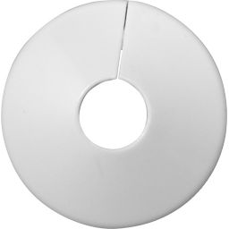 Plumbsure M444QV3 Plastic White Pipe collar (Dia)15mm, Pack of 5