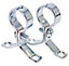 Plumbsure Metal Pipe clip C180-CPQV3 (Dia)22mm, Pack of 2