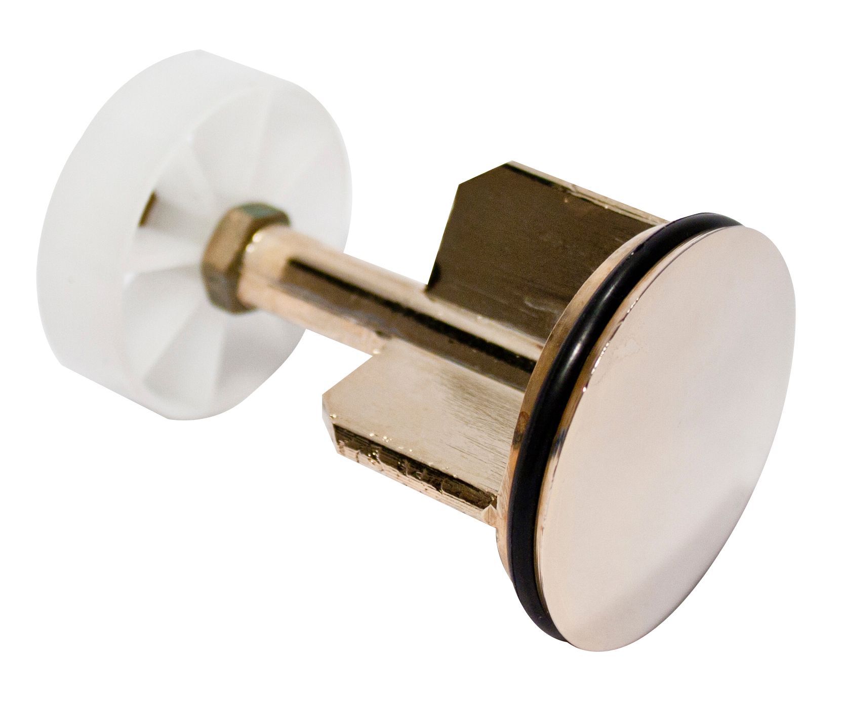 Plumbsure Metal & plastic Pop up bath plug with strainer