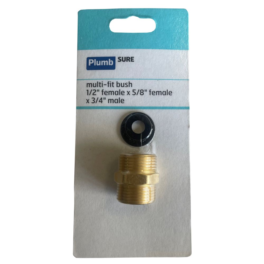 Plumbsure Pipe fitting bush, Pack of 3 DIY at B&Q