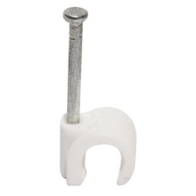 Plumbsure Plastic Pipe clip M5518NQV3 (Dia)8mm, Pack of 10
