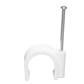 Plumbsure Plastic Pipe clip M552NQV3 (Dia)22mm, Pack of 10