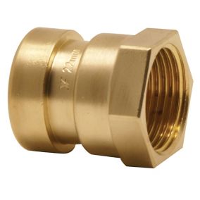 Plumbsure Push-fit Connector (Dia)15mm (Dia)12.7mm 15mm
