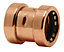 Plumbsure Push-fit Straight Connector (Dia)15mm