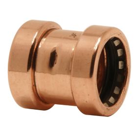 Plumbsure Push-fit Straight Connector (Dia)15mm