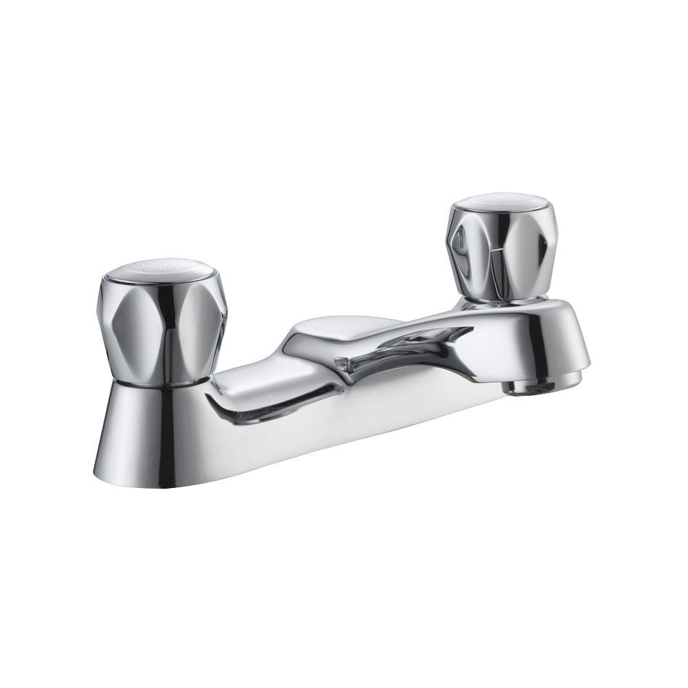 Plumbsure Quartz Chrome finish Bath mixer tap DIY at B&Q