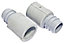 Plumbsure Rubber Stop end (Dia)22mm, Pack of 2
