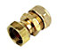 Plumbsure Straight Compression Tap connector 22mm x 0.75" (L)53.5mm