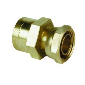 Plumbsure Straight Push-fit Tap connector 15mm x 0.51" (L)41mm