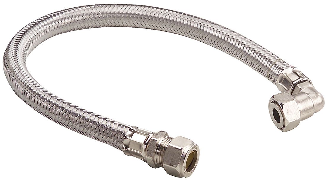 Plumbsure Tap connector BQ28618553 1 Compression (L)500mm 15mm
