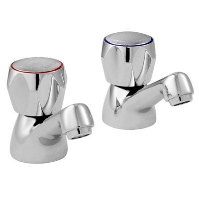 Plumbsure Truro White Close-coupled Toilet, basin & tap pack