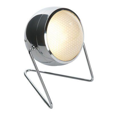 Pluto Matt chrome effect Table lamp