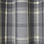 Podor Grey Check Unlined Eyelet Curtain (W)167cm (L)183cm, Single