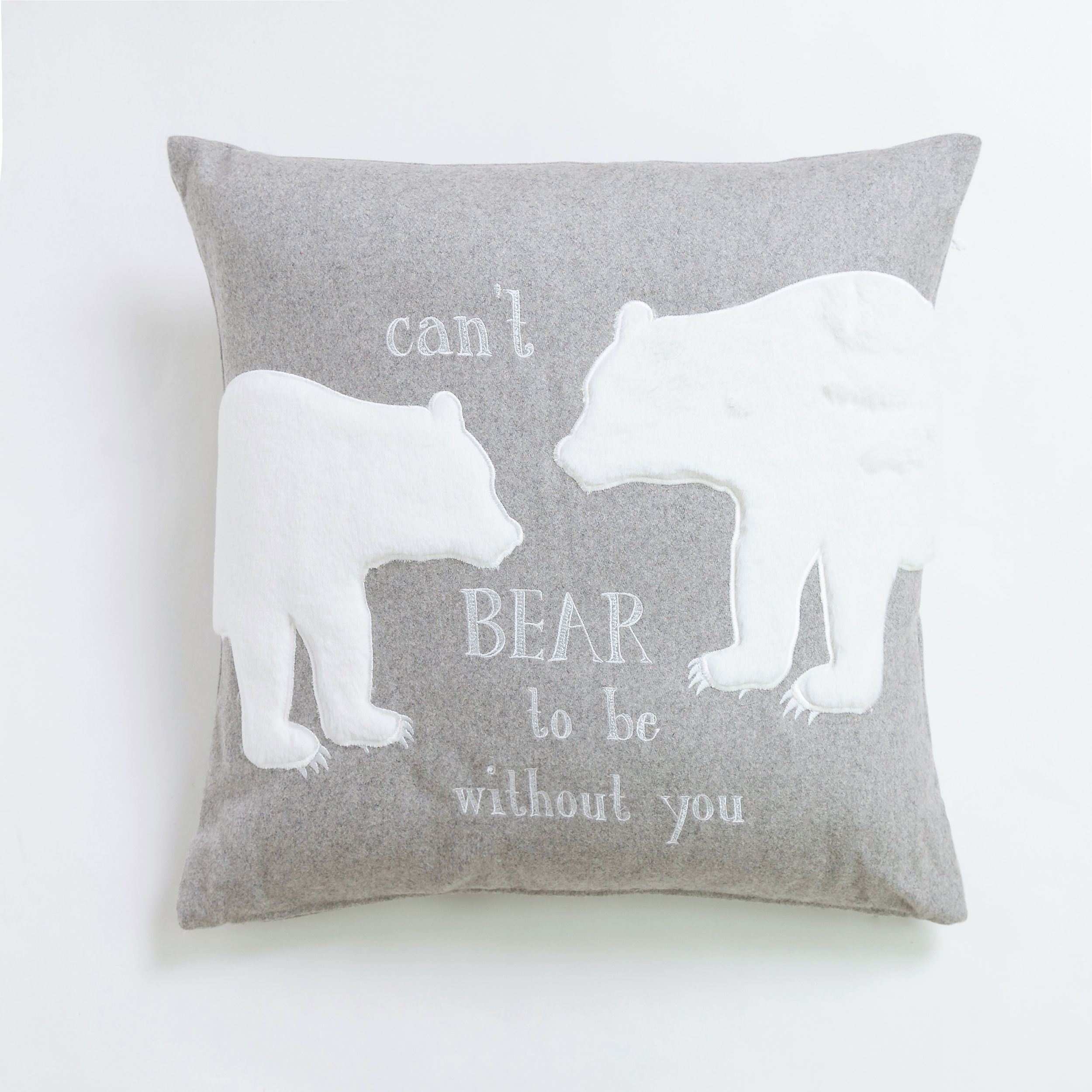 Polar Bear Grey Cushion Diy At B Q