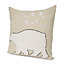 Polar bear & stars Multicolour Cushion (L)45cm x (W)45cm