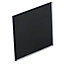 Polished Black Tempered glass Splashback, (H)745mm (W)595mm (T)6mm