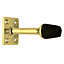 Polished Brass effect Brass Wall-mounted Door stop