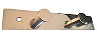 Polished Contemporary Hook rail, (L)222mm (H)30mm