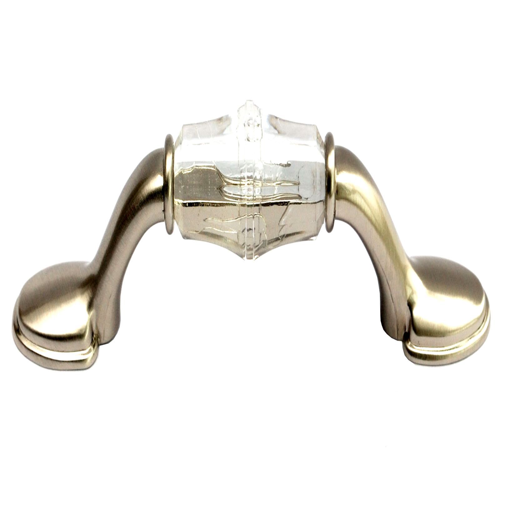 Polished Satin Nickel effect Furniture Pull handle (H)32mm DIY at B&Q