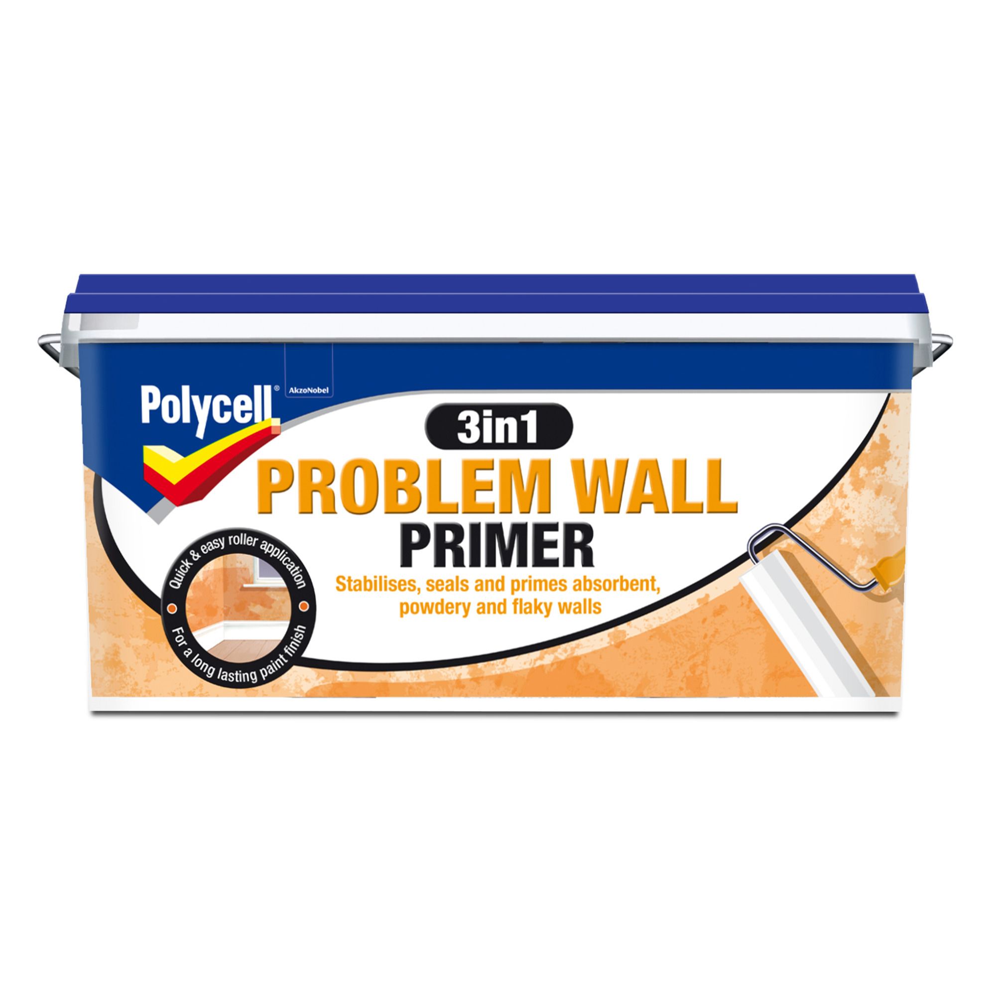 Polycell 3 in 1 Problem Wall Primer, 2.5L Tub