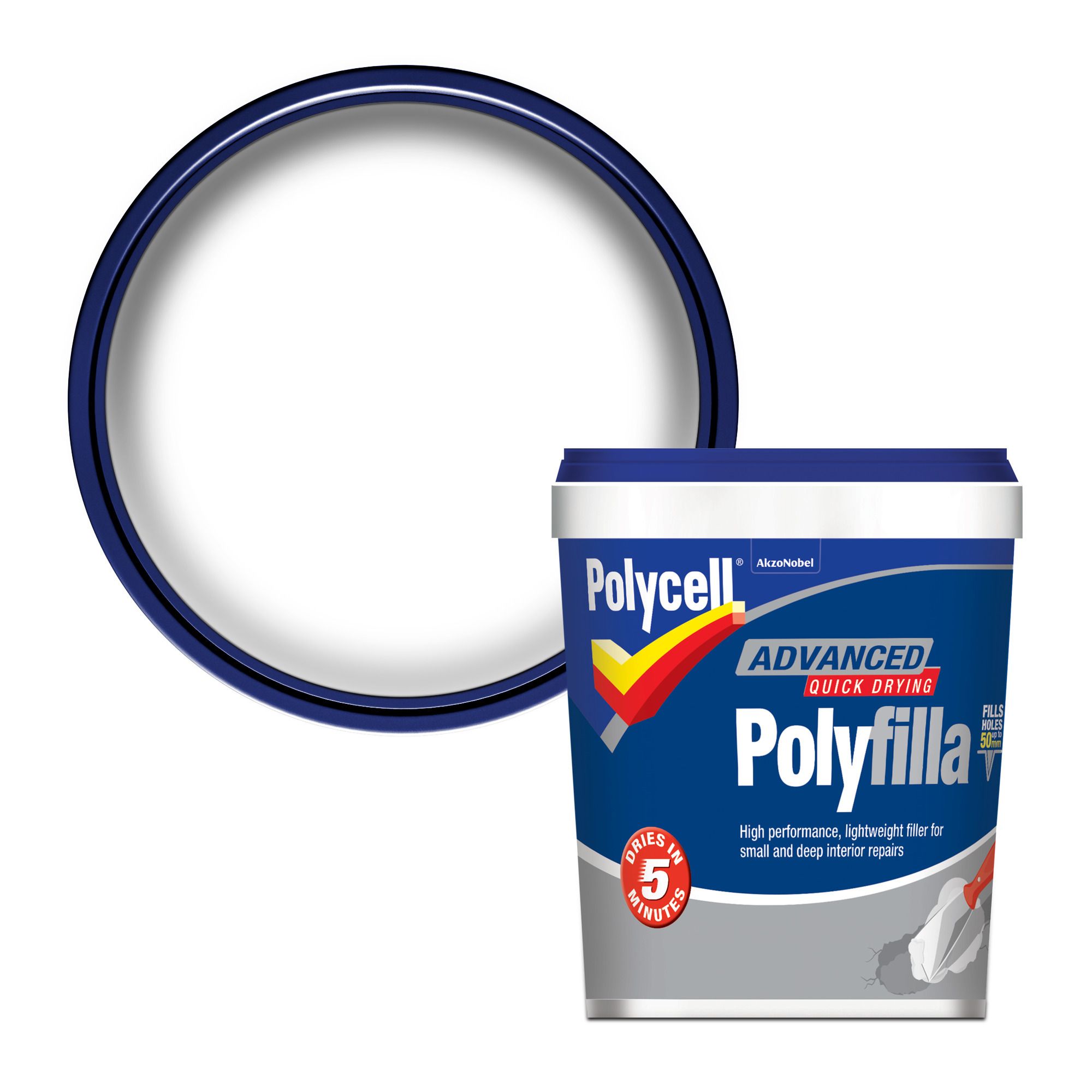 Polycell White Ready mixed Filler, 0.6kg DIY at B&Q