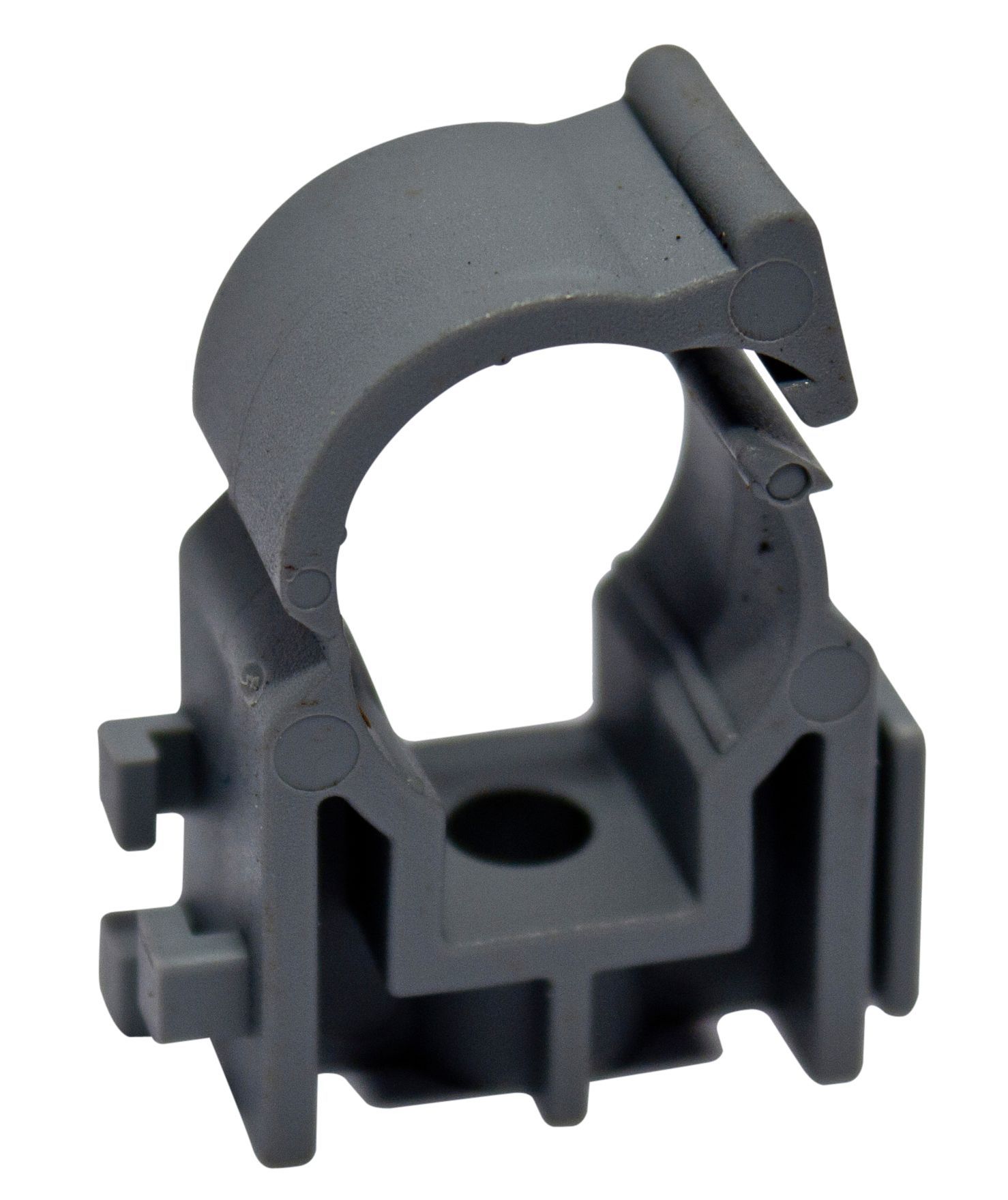 PolyPlumb Grey Plastic Pipe clip PB2315V2 (Dia)15mm, Pack of 15