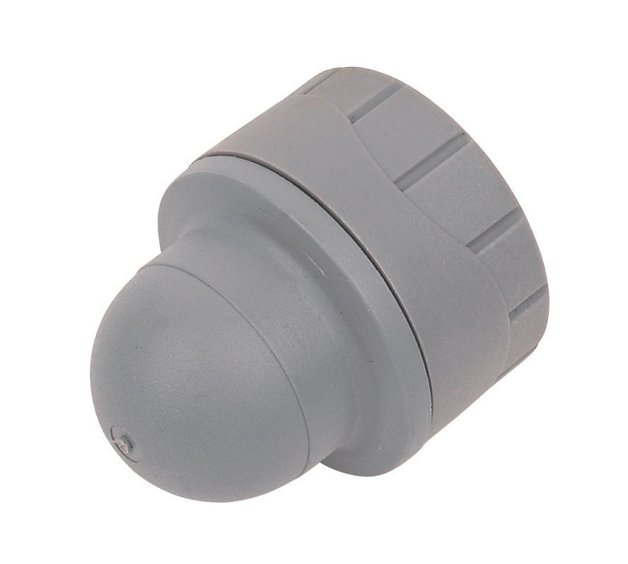 PolyPlumb Plastic Push-fit Blanking cap (Dia)15mm, Pack of 2