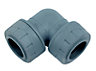 PolyPlumb Push-fit 90° Pipe elbow (Dia)22mm