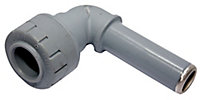 PolyPlumb Push-fit 90° Spigot Pipe elbow (Dia)15mm