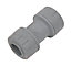 PolyPlumb Push-fit Straight Coupler (Dia)15mm, Pack of 10