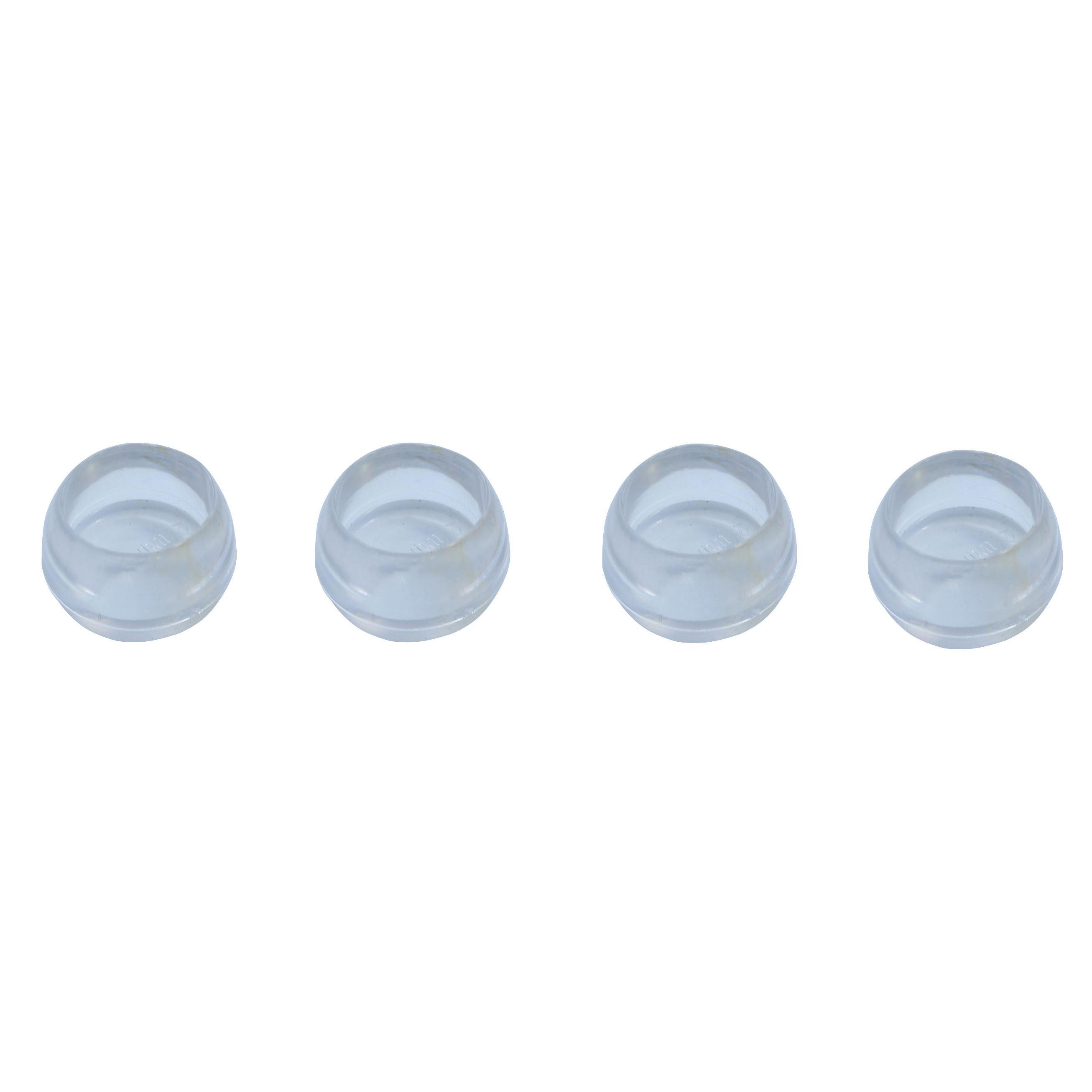 Polyvinyl chloride (PVC) Leg tip (Dia)22mm, Pack of 4