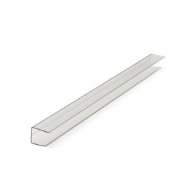 Polywall Clear Capping strip (W)16mm