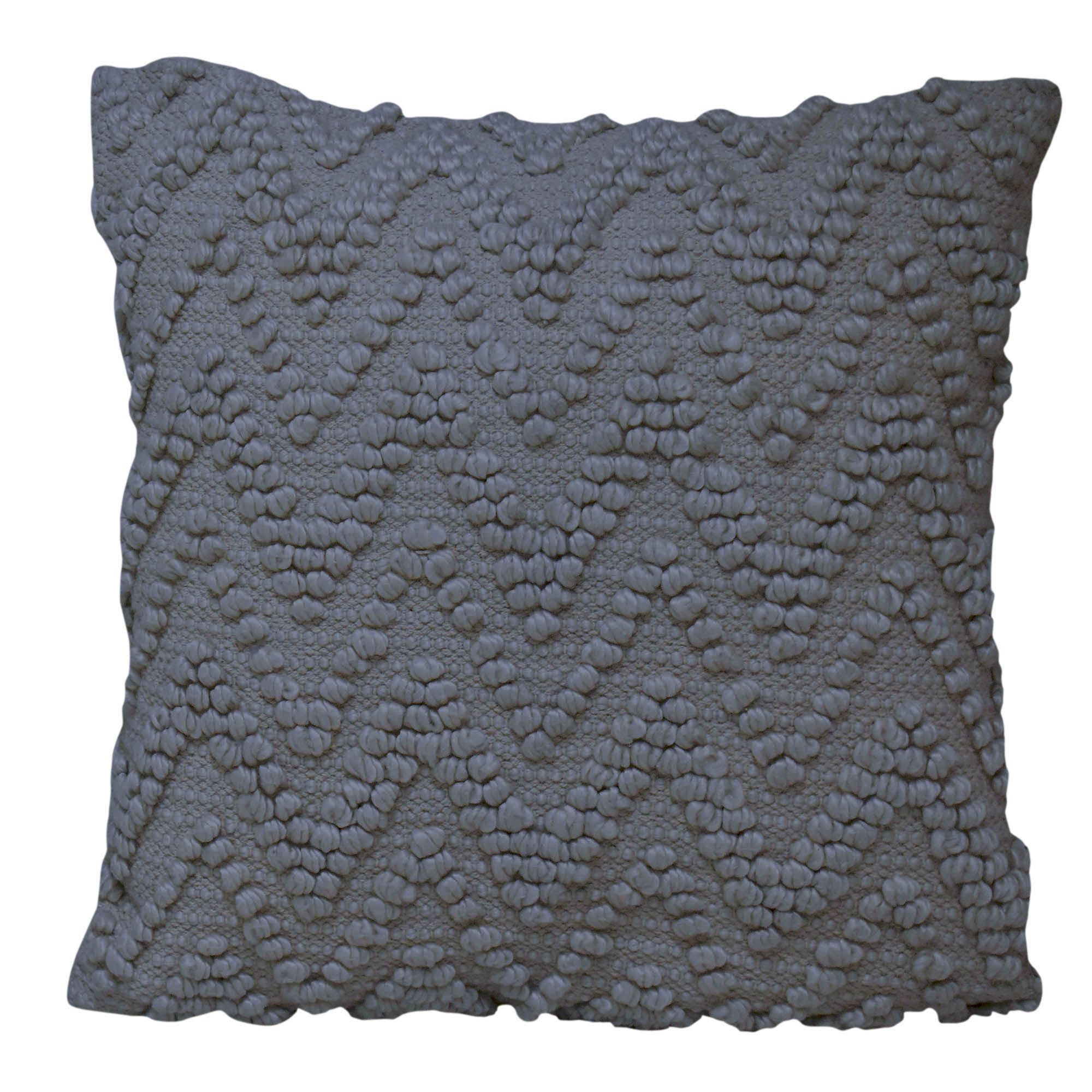 Grey chevron cushion hotsell