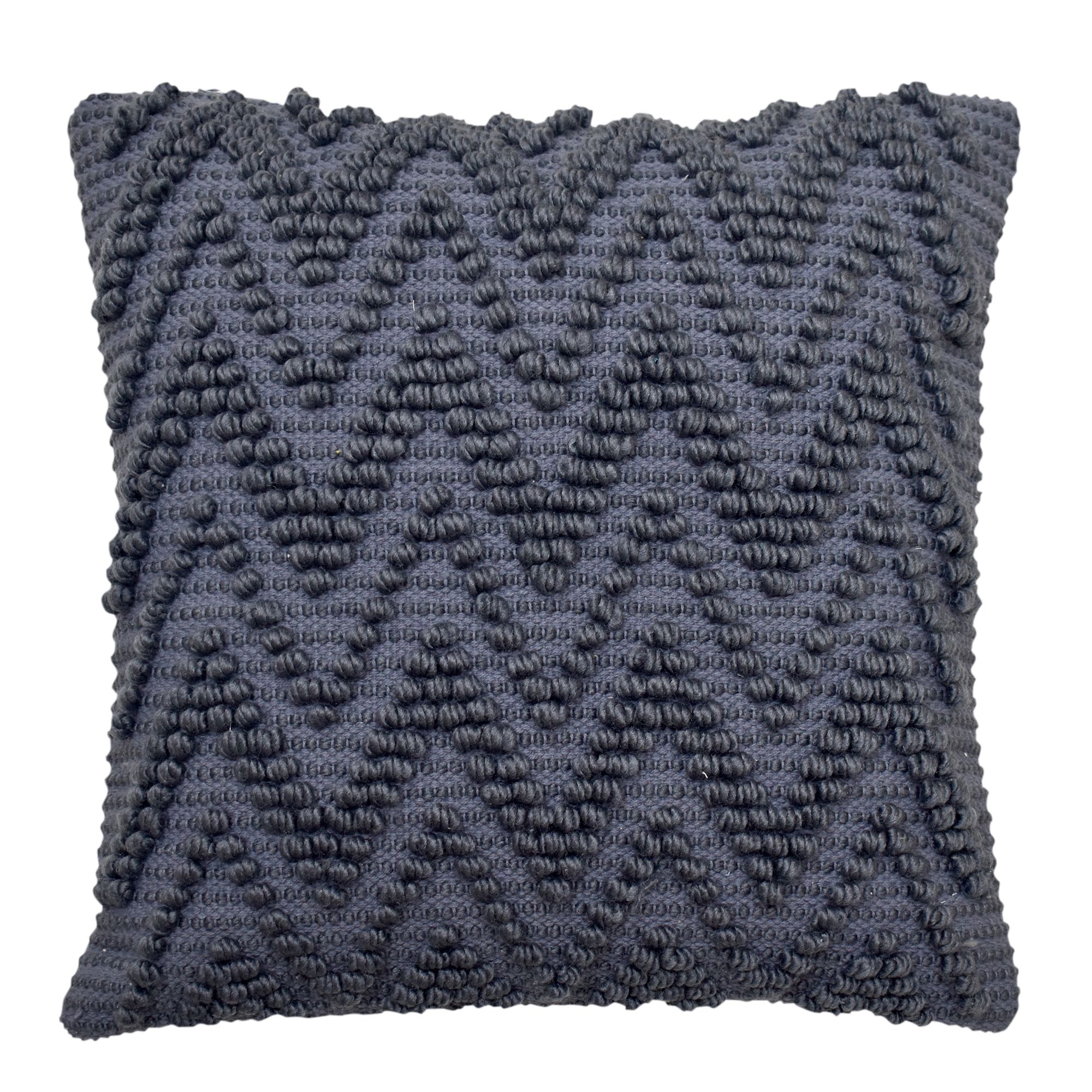 Pondicherry Grey Chevron Indoor Cushion (L)50cm x (W)50cm