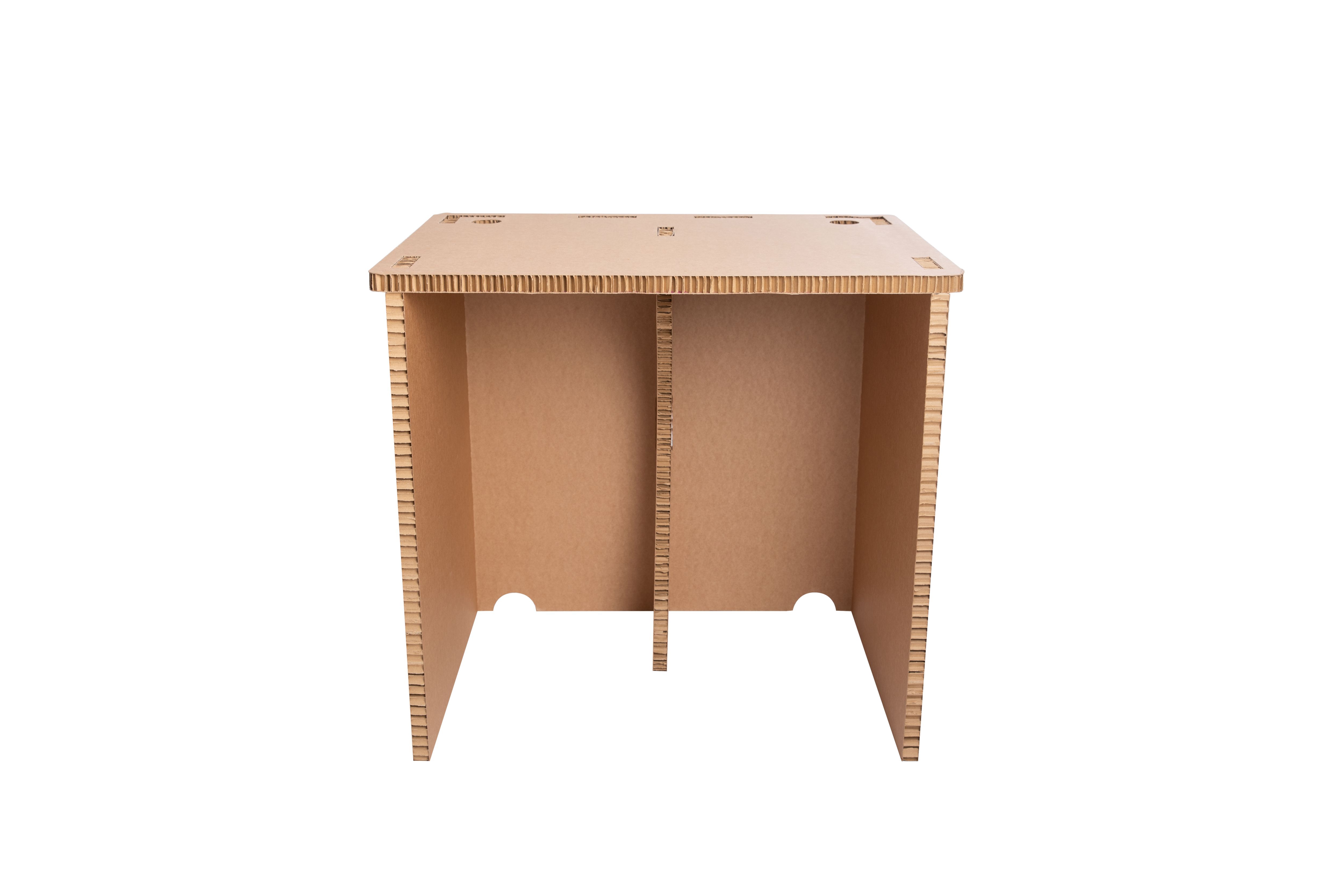 Pop up Matt brown Desk (H)730mm (W)800mm
