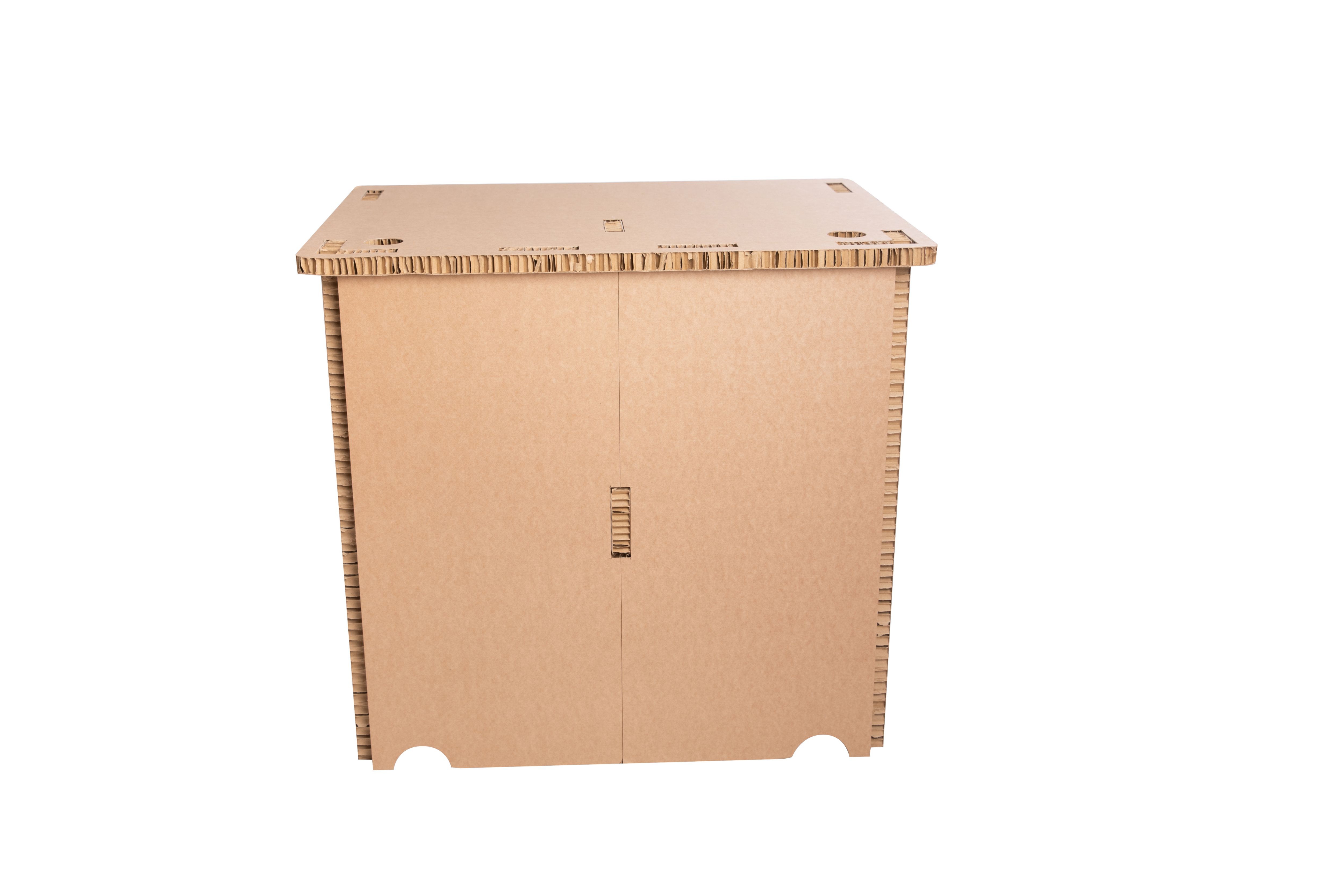 Pop up Matt brown Desk (H)730mm (W)800mm