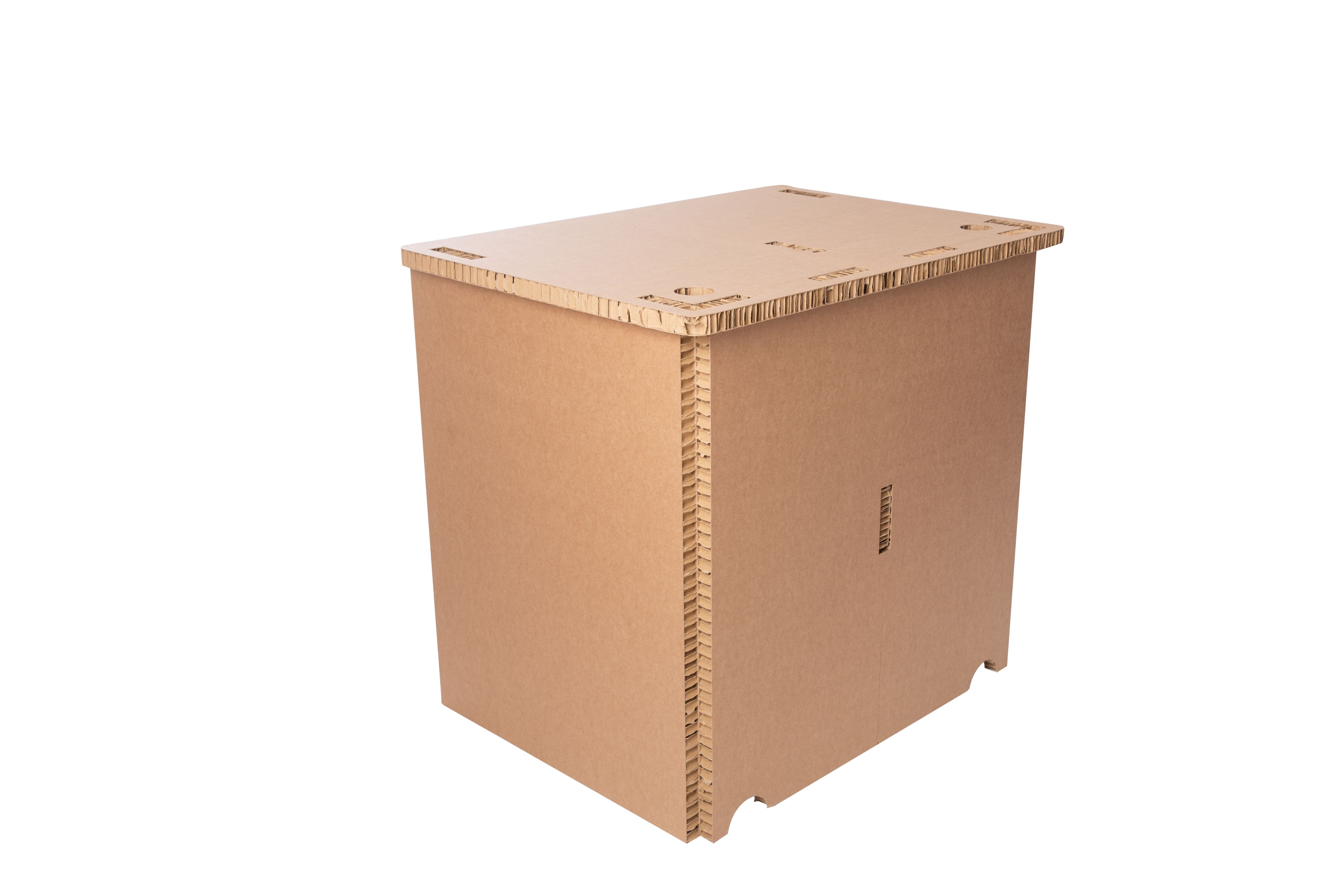 Pop up Matt brown Desk (H)730mm (W)800mm