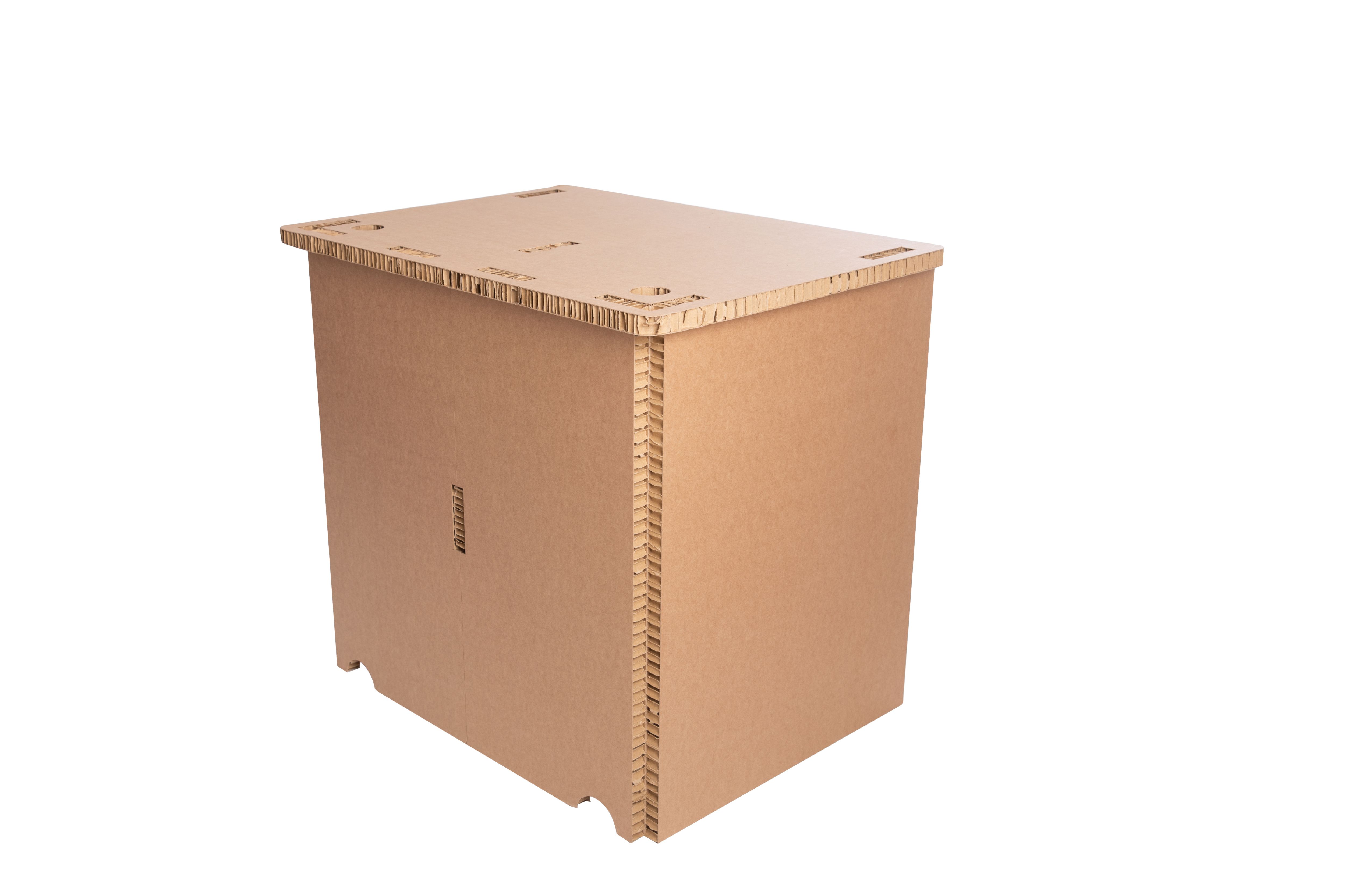 Pop up Matt brown Desk (H)730mm (W)800mm