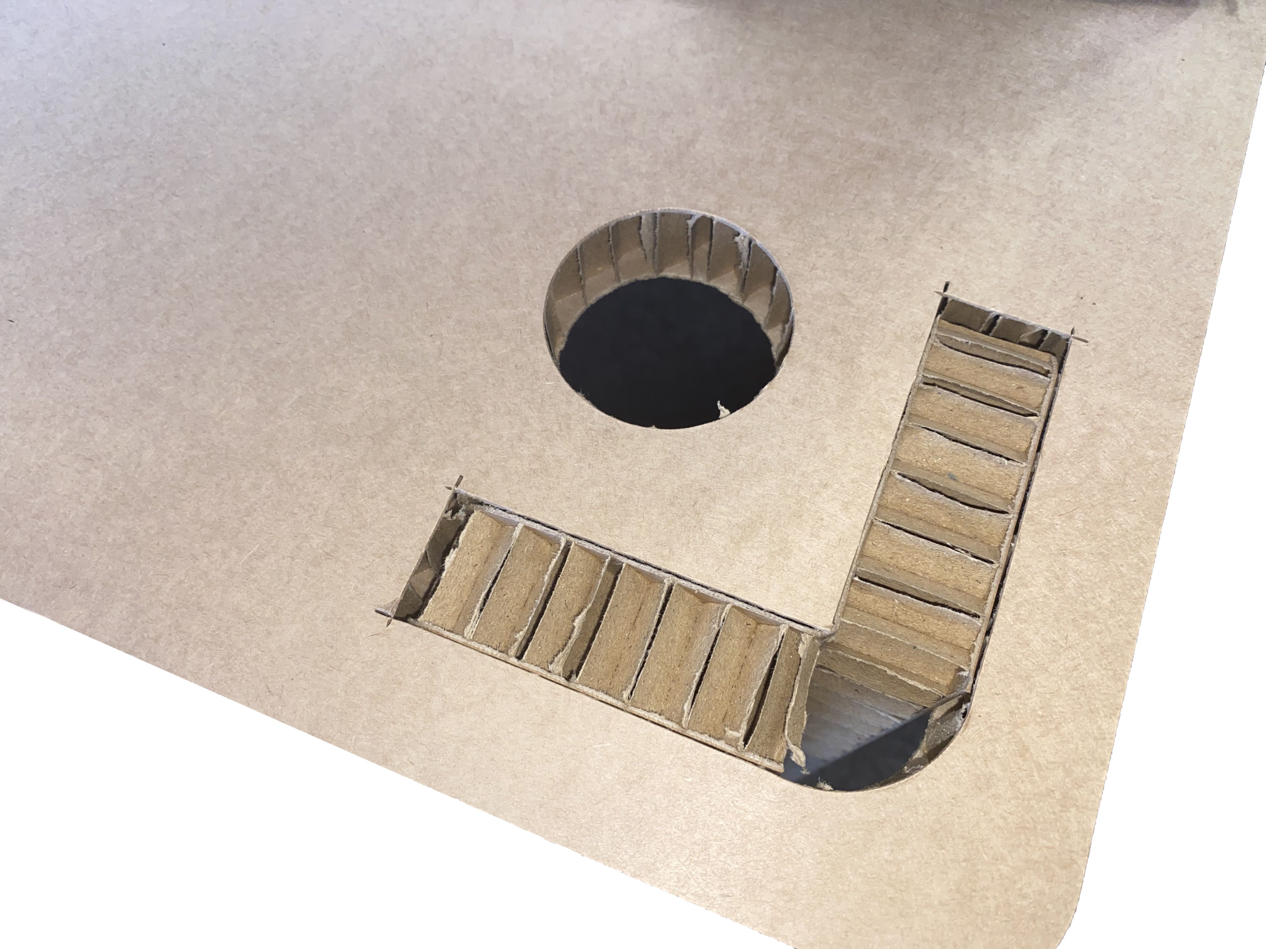 Pop up Matt brown Desk (H)730mm (W)800mm
