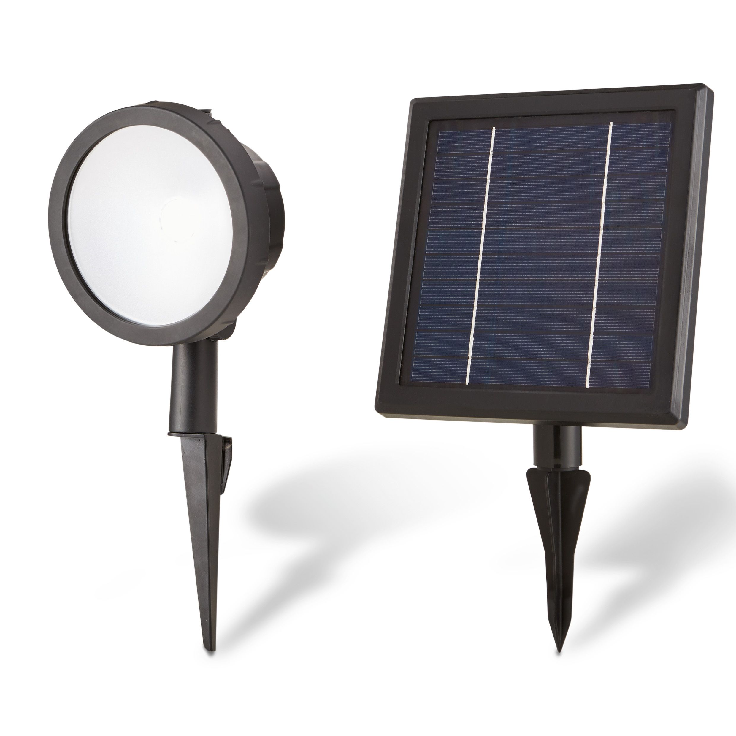 poplar Black Solar-powered Integrated LED Outdoor Spotlight - 5