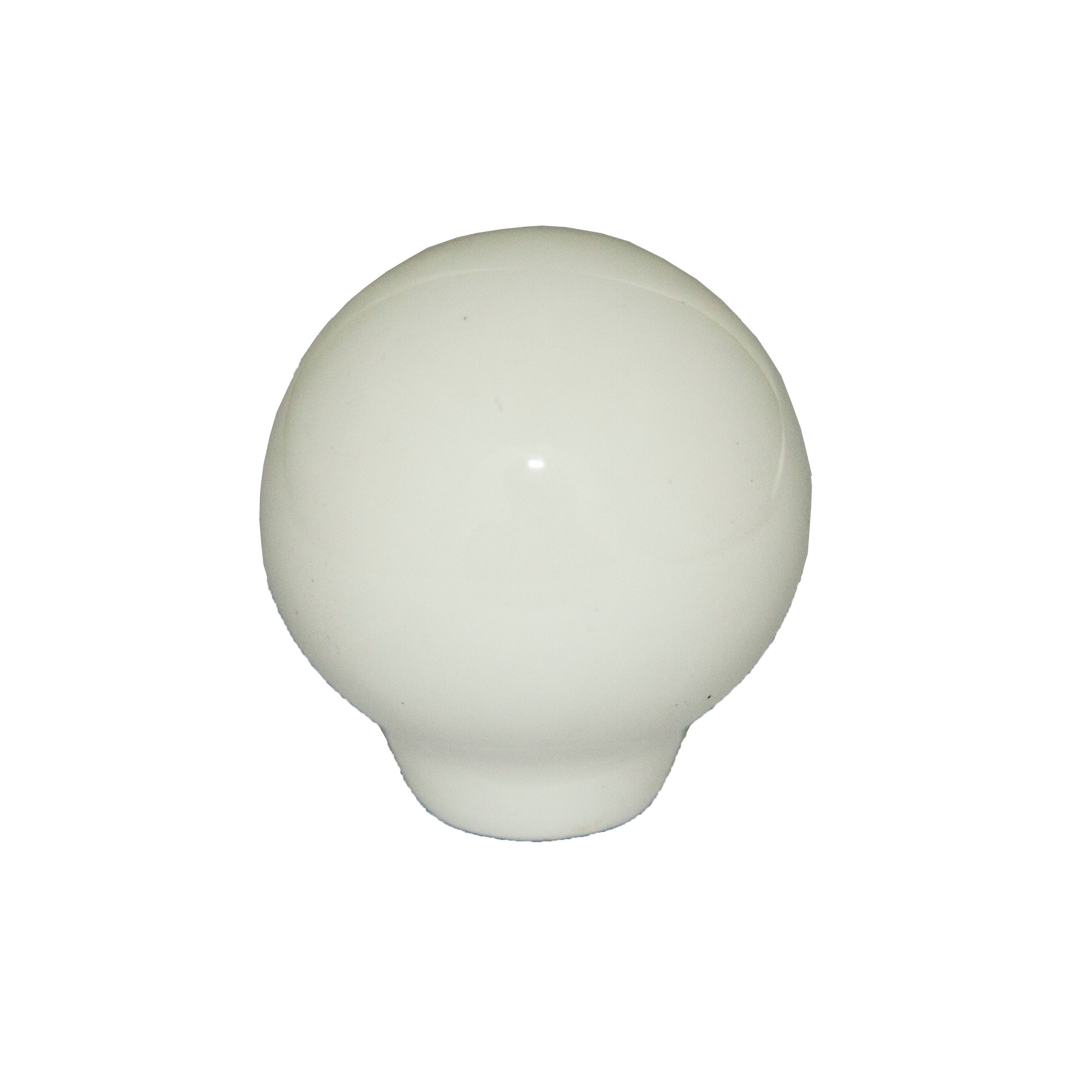 Porcelain effect White Cabinet Round Pull Handle (D)11mm