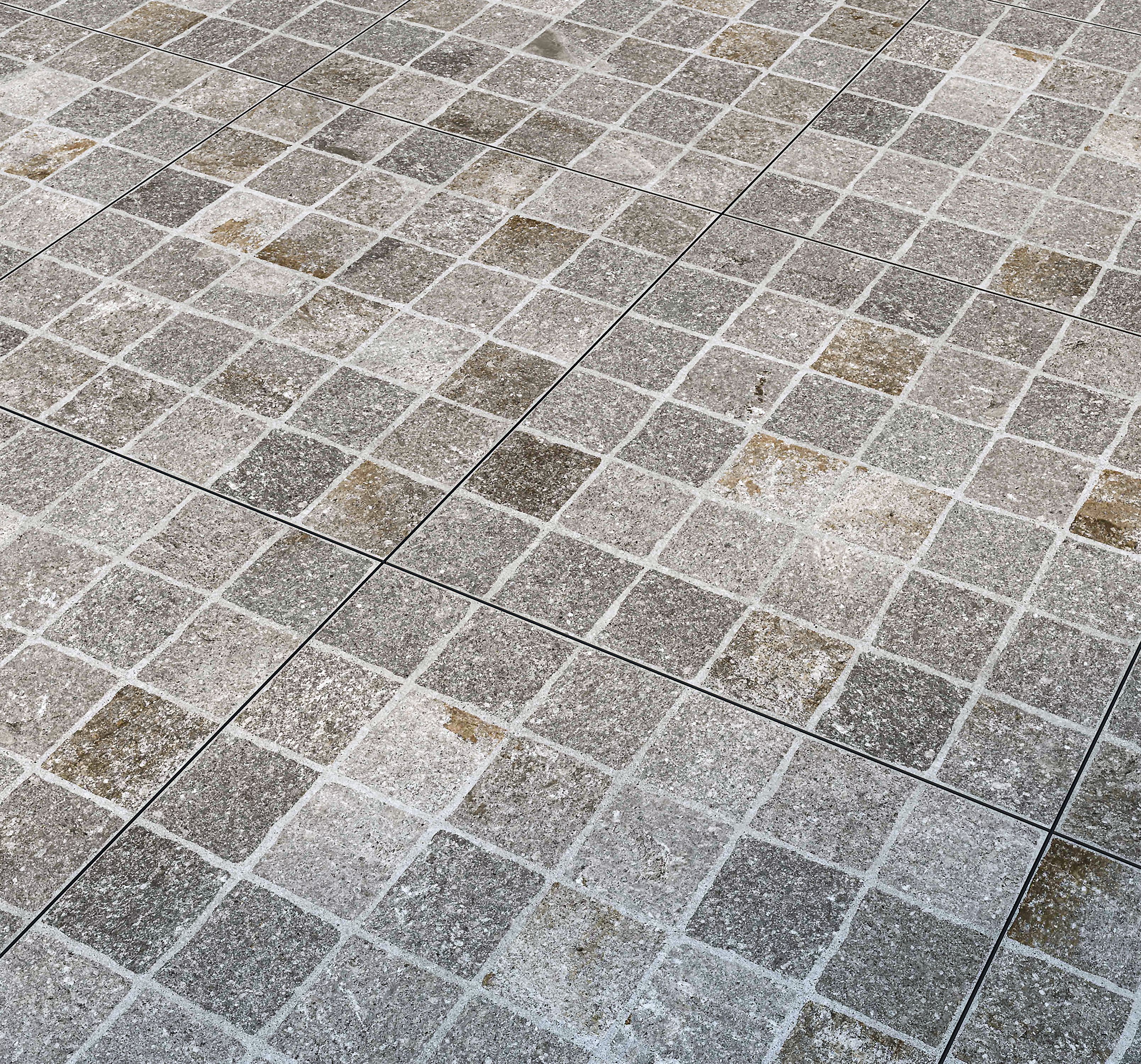 Porfido Grey Matt Stone effect Porcelain Outdoor Floor Tile - 3