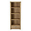 Porthchapel Matt oak effect 1 compartment 3 Shelf Freestanding Rectangular Bookcase (H)1823mm (W)718mm (D)328mm