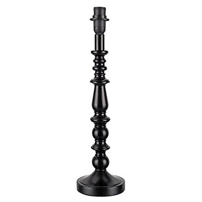 Portland Gloss Black Halogen Table Lamp, Black Metal Table Lamp Base