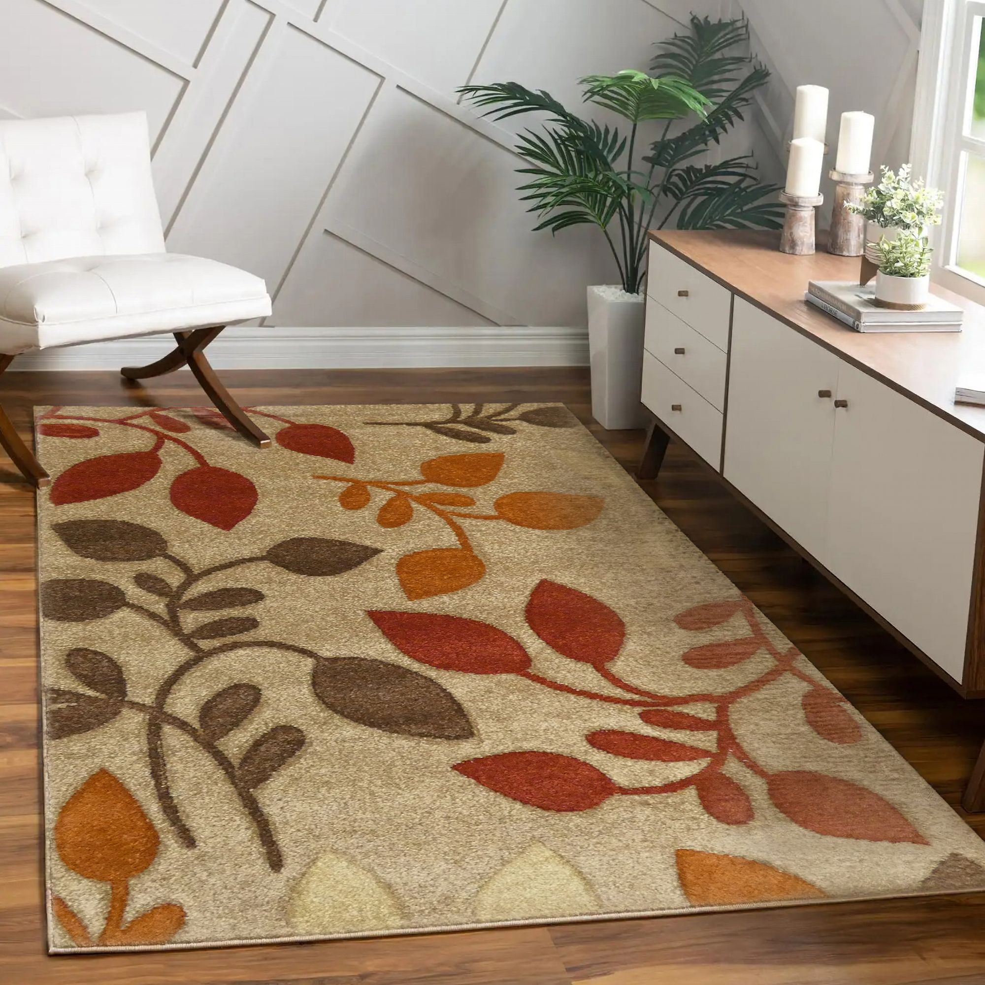 Portland Multicolour Floral Large Rug, (L)230cm x (W)160cm